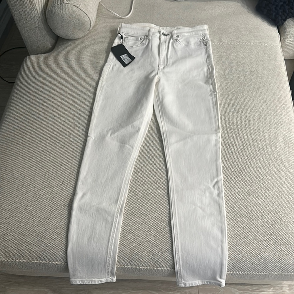Rag & bone white skinny jeans